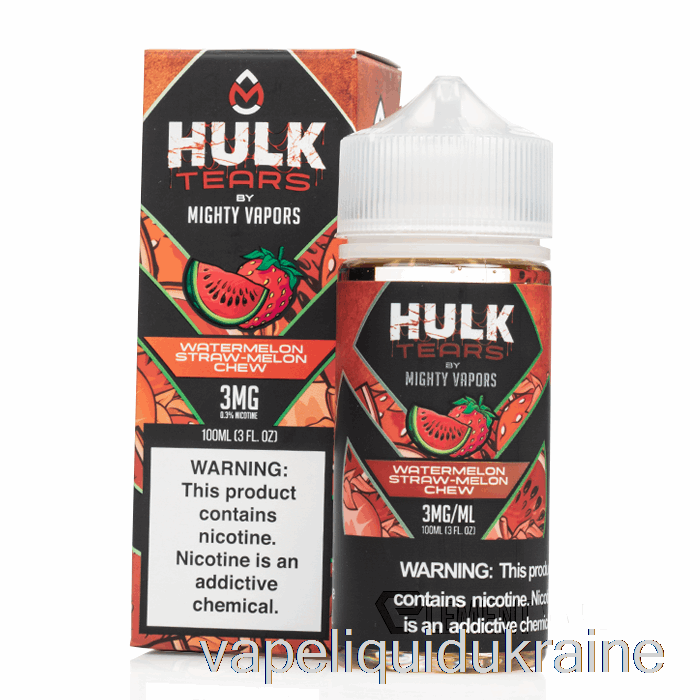 Vape Liquid Ukraine Watermelon Straw Melon Chew - Hulk Tears - 100mL 0mg